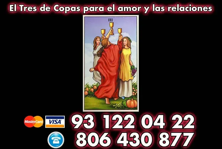 El Tres de Copas para el amor y las relaciones