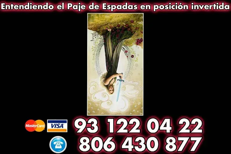 Entendiendo el Paje de Espadas en posición invertida