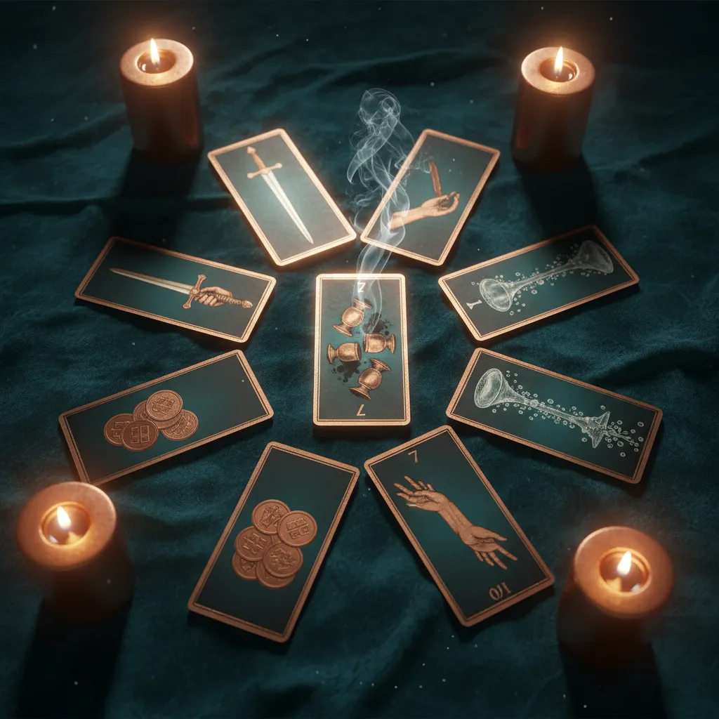 Siete de Copas Invertido: Significado, Claridad y Acción