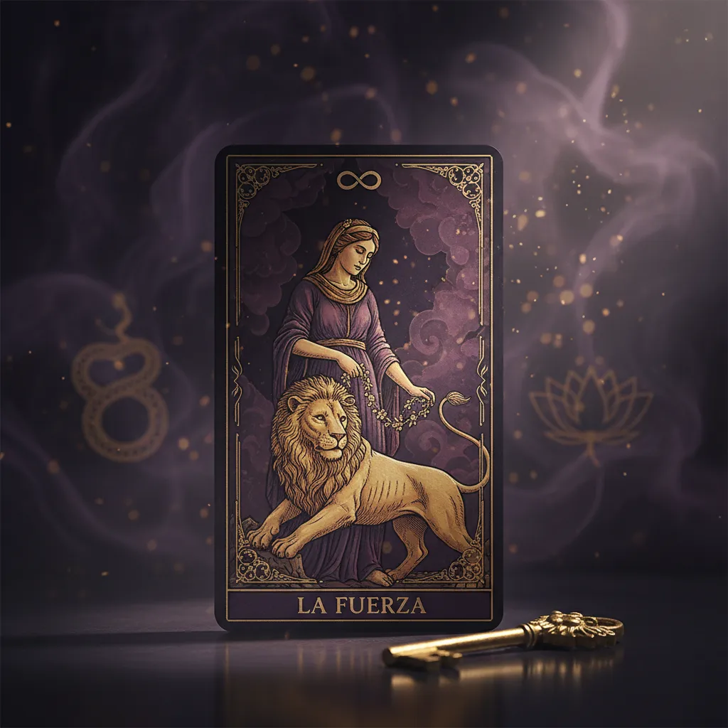 Significado de la carta de la Fuerza en el Tarot: Fuerza interior y deseos