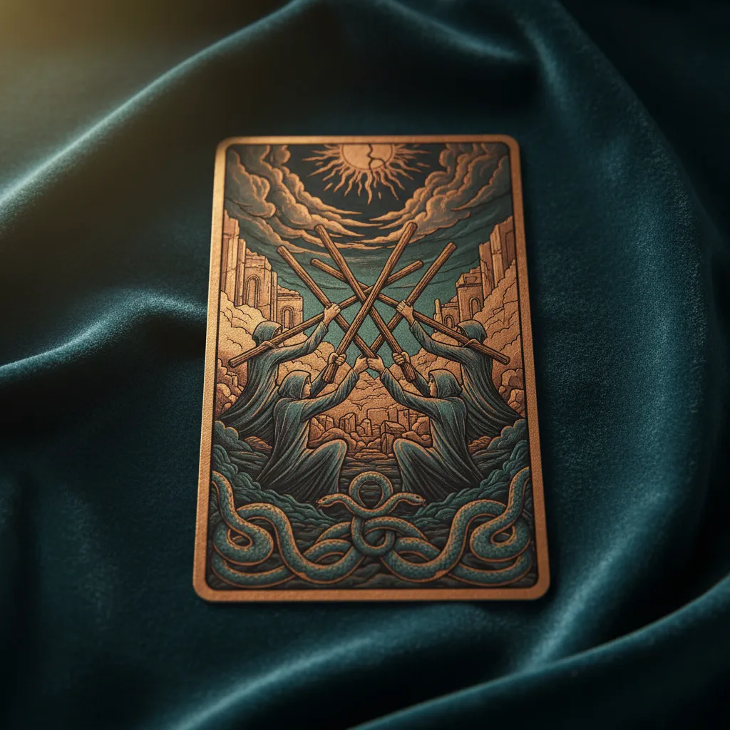 Significado del Cinco de Bastos: Cómo superar la competencia y el miedo