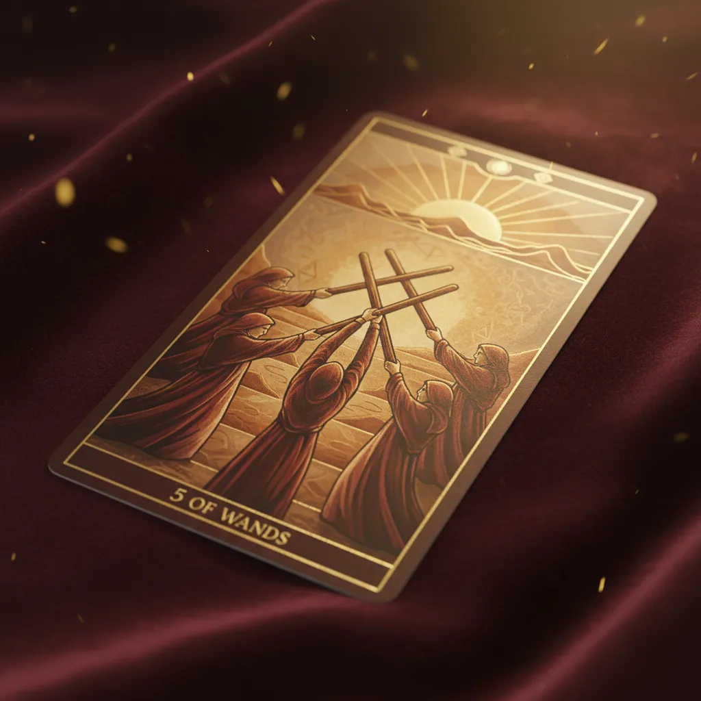 Significado del Cinco de Bastos: Supera la competencia y encuentra el equilibrio