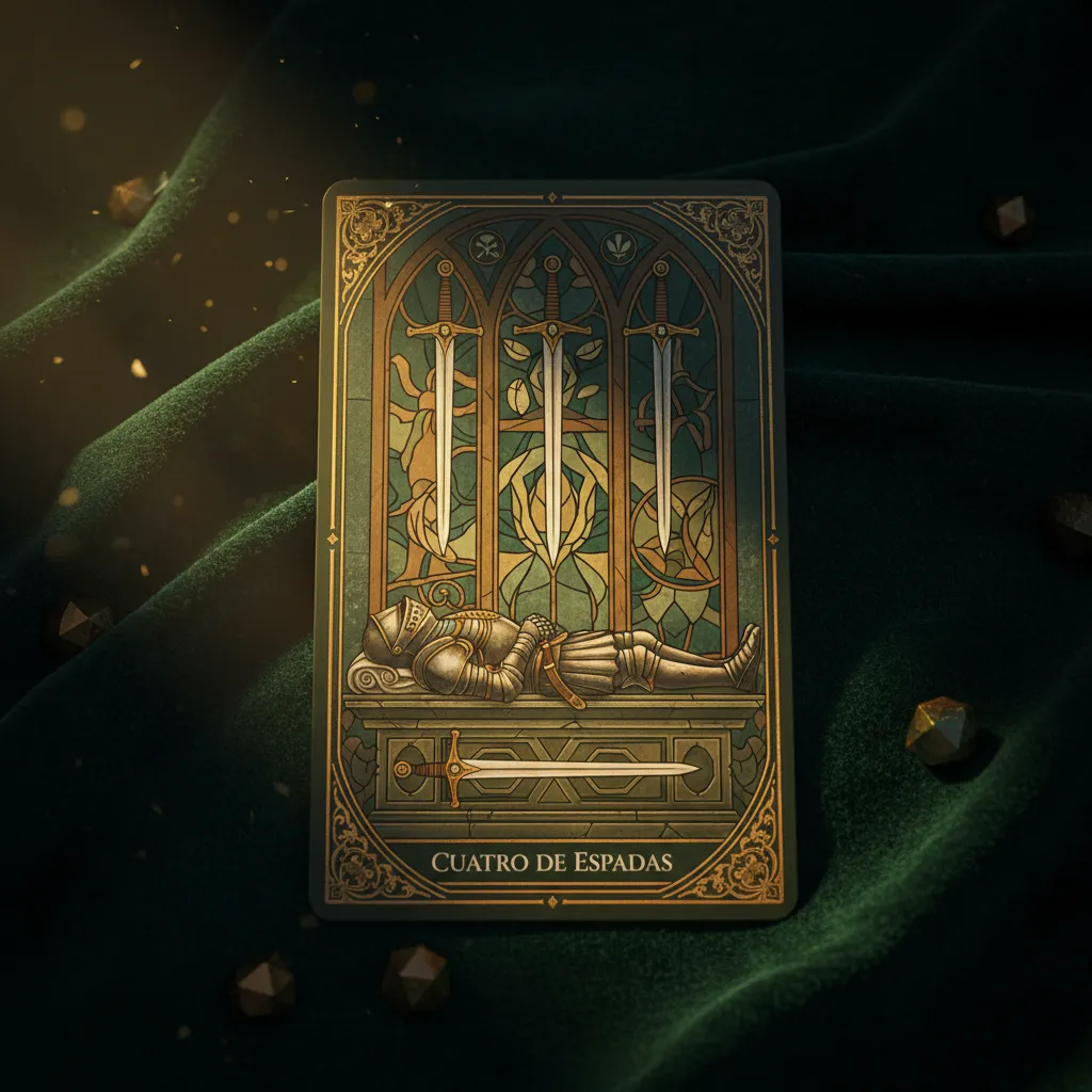 Significado del Cuatro de Espadas: Descanso, Retiro y Curación