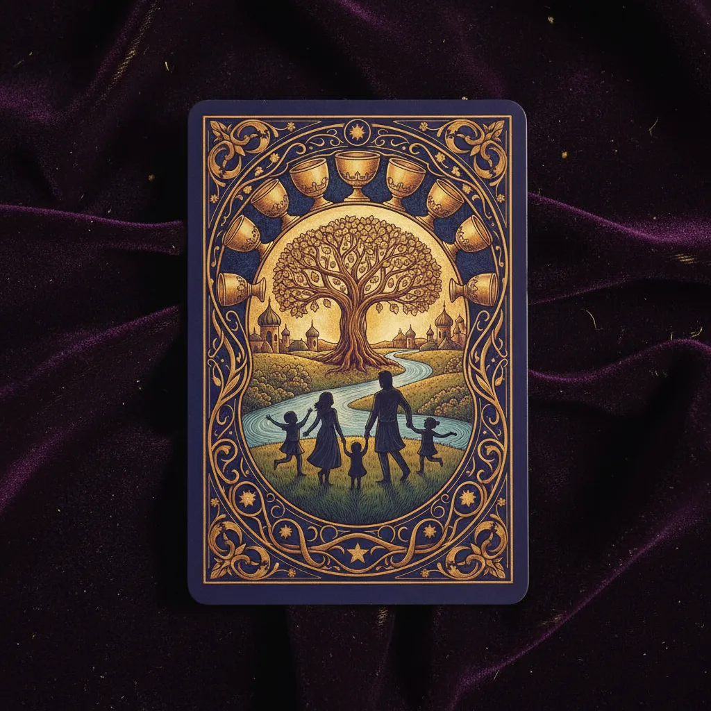 Significado del Diez de Copas en el Tarot: Simbología y Felicidad