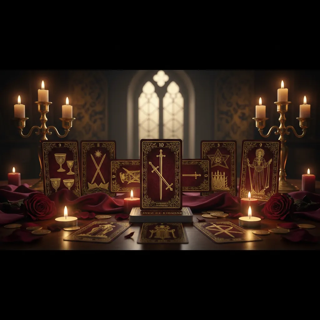 Diez de Espadas: Significado, interpretación y simbolismo en el Tarot