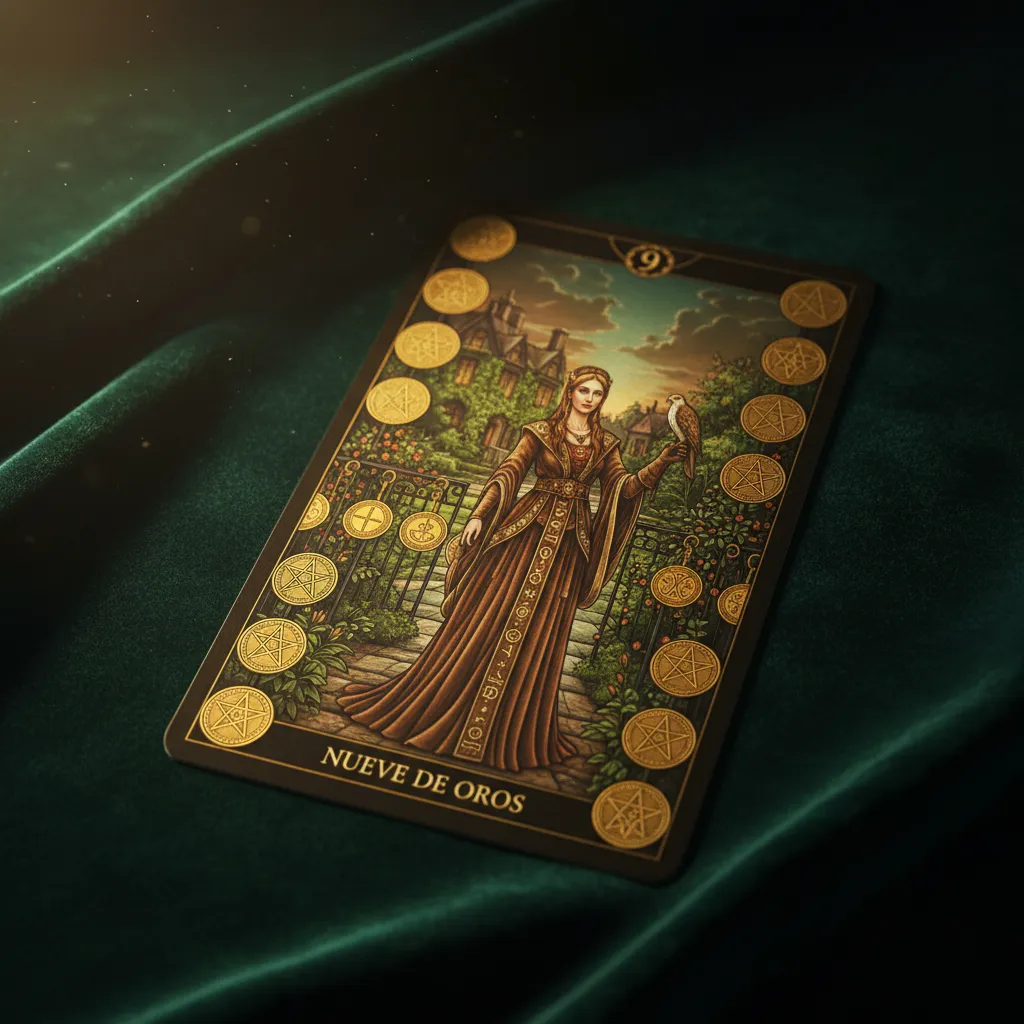 Significado de la carta Nueve de Oros en el Tarot: Simbología y Combinaciones