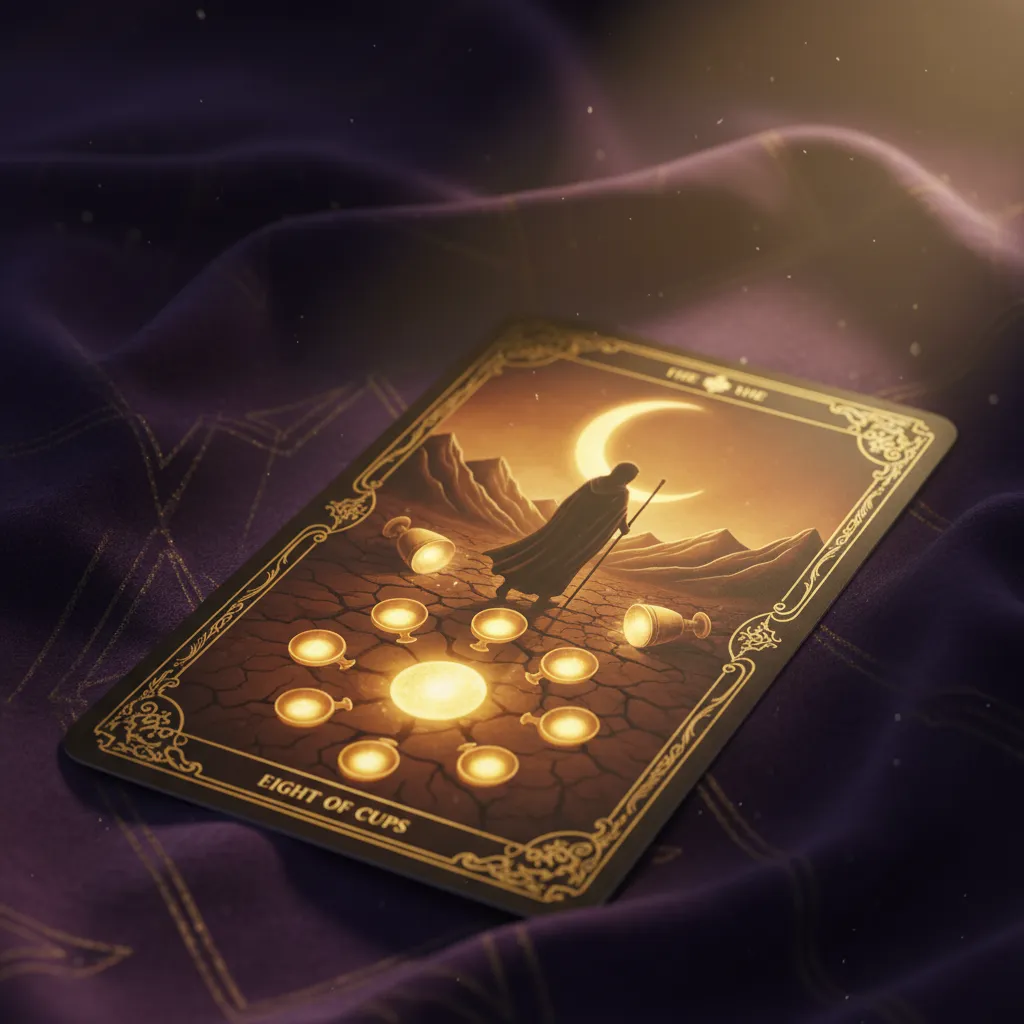 Significado del Ocho de Copas en el Tarot: ¿Qué significa dejarlo todo?