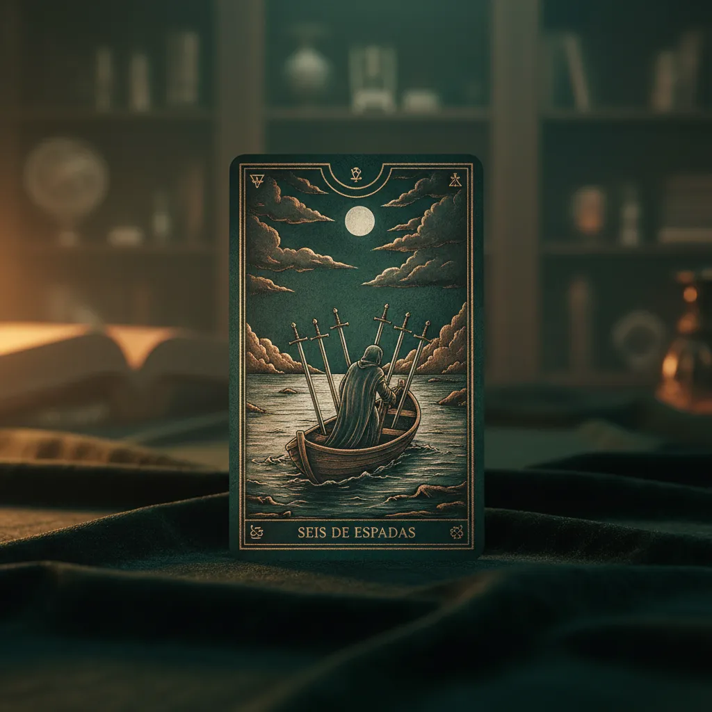 Seis de Espadas: Significado, Interpretación y Simbolismo en el Tarot