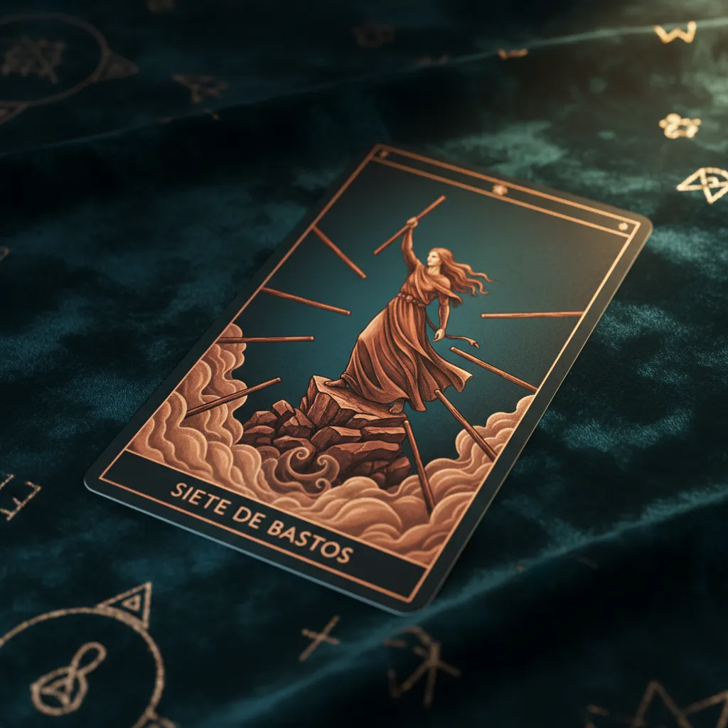 Siete de Bastos: Significado, amor, trabajo y superación personal