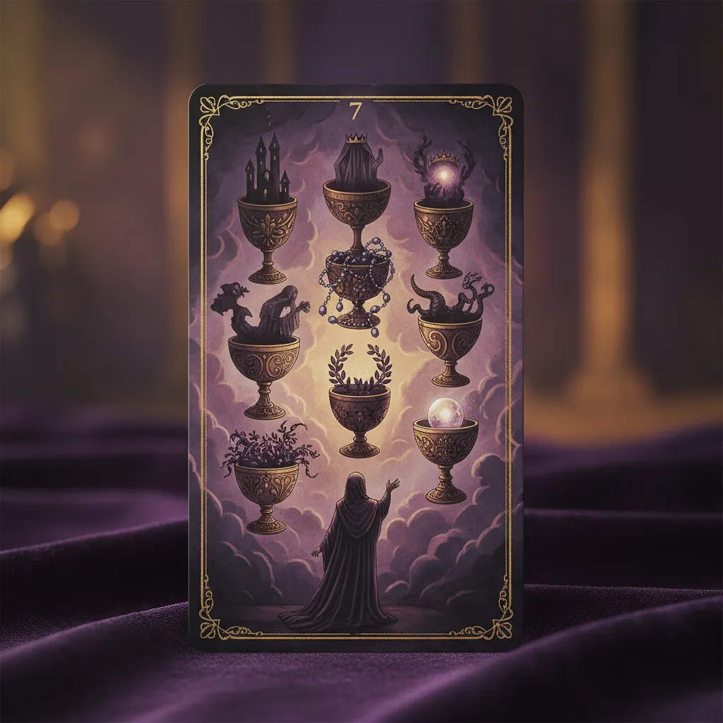 Significado del Siete de Copas: Interpretación y Simbolismo en el Tarot