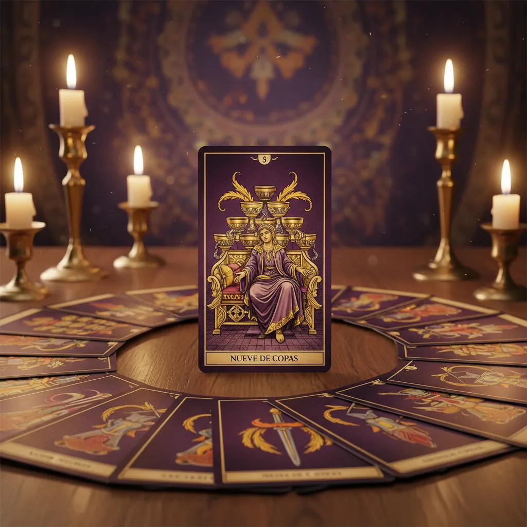 Nueve de Copas: Significado, Simbología e Interpretación