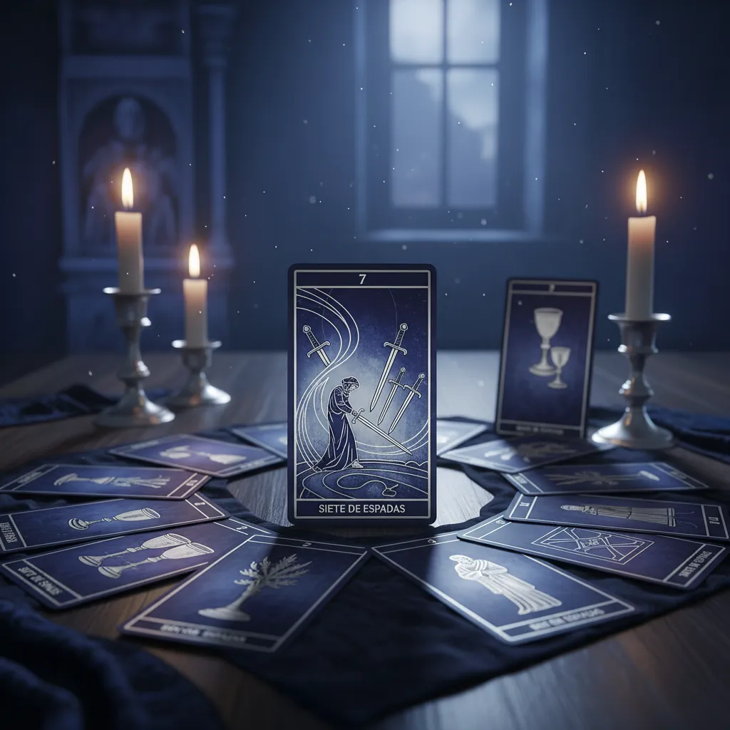 Siete de Espadas: Significado, Simbología y Mensaje Oculto