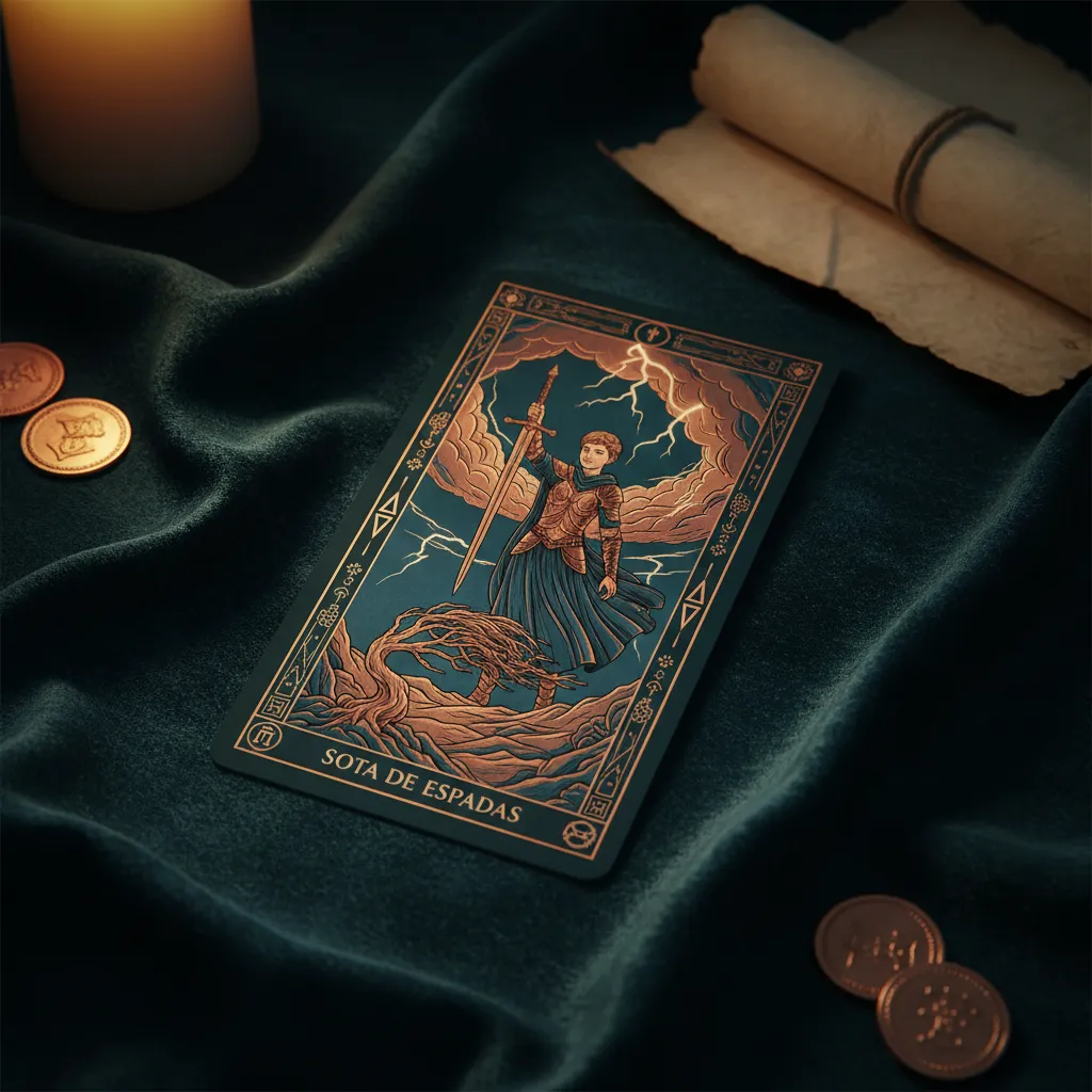 Sota de Espadas: Significado, amor, trabajo y consejos clave