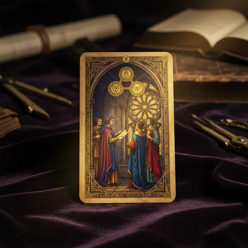 Tres de Oros en el Tarot Rider Waite: Significado y Trabajo en Equipo